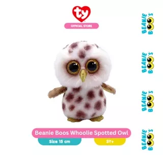 TY Beanie Boos Whoolie Spotted Owl (Regular) - Boneka Burung Hantu