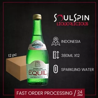EQUIL Sparkling Mineral Water 380ml [ dus 12 botol ]