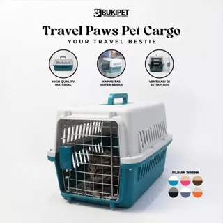 Pet cargo kandang kucing anjing kelinci hamster besar - BUKIPET TRAVEL PAWS PET CARGO