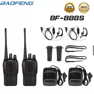 (COD)HT Handy Talky baofeng-888S Radio Komunikasi Uhf Walky Talky 1units/2 units Walkie talkie