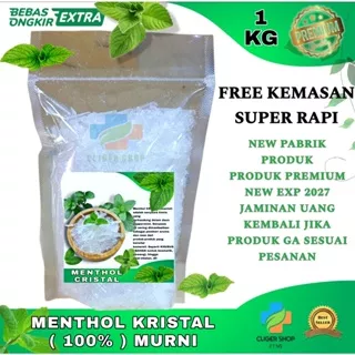 Mentol Kristal 1 KG / Menthol Crystal 1 kg / 1000 gram ( Food Grade )