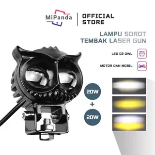 LAMPU SOROT LED/LAMPU TEMBAK LED/LAMPU SOROT OWL 2 LED 12 VOLT DC CAHAYA KUNING-PUTIH/LAMPU TEMBAK MOTOR SUPER TERANG/LAMPU SOROT MOTOR TERANG/LAMPU SOROT OWL KEPALA OWL/LAMPU TEMBAK OWL/LED SOROT MOTOR DAN MOBIL/LED TEMBAK TERANG/OWL LED/LAMPU SOROT