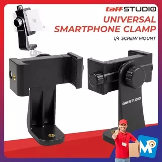 (BEST SELLER) TaffSTUDIO Universal Smartphone Clamp 1/4 Screw Mount - C4