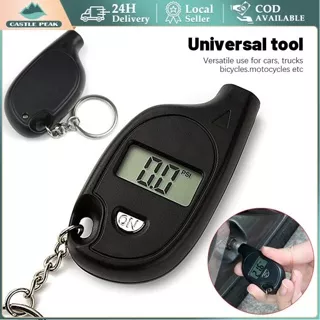 Digital Display Tire Pressure Gauge Keychain model Alat Pengukur Detektor Tester Tekanan Ban