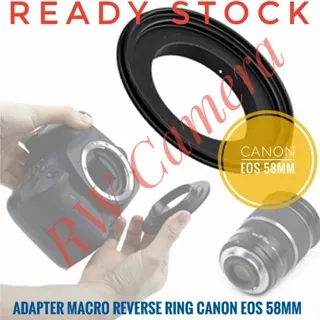 Adapter Macro Reverse Ring Canon EOS 58mm Riverse EF EFS 58 mm DSLR 60D 5D Converter Lens DSLR
