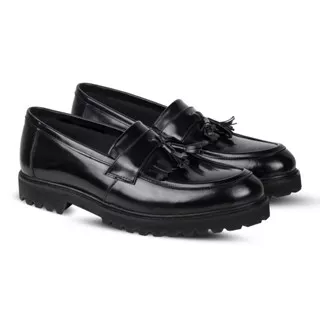 Sam Tassel Black - Nappa Milano - Sepatu Pria