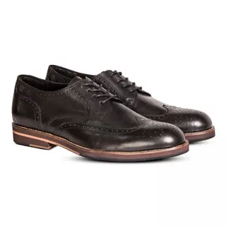 Blake Brogues Black - Nappa Milano - Sepatu Pria