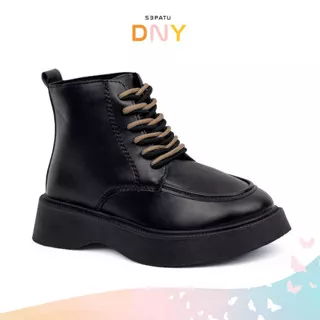 Sepatu DNY Sepatu Boots Wanita Women Shoes Sepatu Docmart Perempuan Spatu Loafer Cewek Kekinian Sepatu Kerja Wanita 0432