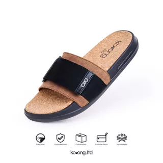 Sandal Kosong.Ltd Pria Wanita COZY Strap - Brown