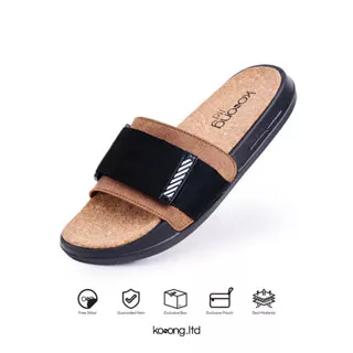 Sandal Kosong.Ltd Pria Wanita STEP Strap - Brown