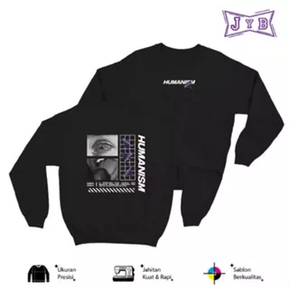 JYB Sweaterpolos Basic Sweater Crewneck HUMANISM Size M-XXL - UNISEX ( Cowo/Cewe )