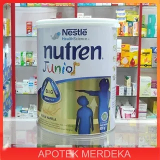 Nestle Nutren junior 800 gr rasa vanila / SUSU PERTUMBUHAN 1 - 10 TAHUN / Susu Bebas Laktosa / NESTLE NUTREN JUNIOR VANILLA 800 GRAM