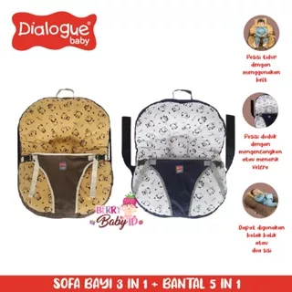 Berry Baby - Dialogue Baby Sofa Bed 3in1 Tempat Duduk Kasur Bayi GRATIS Bantal