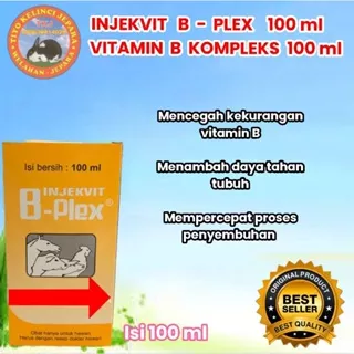 vitamin b kompleks, INJEKVIT B plex isi 100 ml untuk menambah daya tahan tubuh