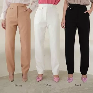 STYLE BUTIK Marlene High-Waist Suit Pants I HW Celana Kantor Culotte Semi Wool