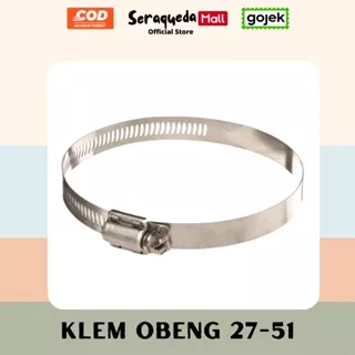 Klem Obeng Ukuran 27-51mm- Clamp Hose, Klem Obeng, Klem Pipa