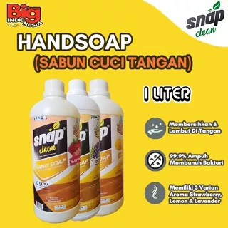 Sabun Cuci Tangan Hand Soap Handwash Snap Clean 1 Liter