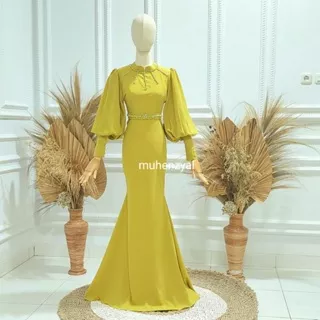 gaury dress-baju duyung-gaun kondangan-lamaran-wisuda