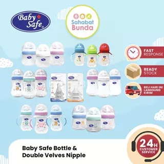 Botol Susu Wide Neck BABY SAFE Bayi Milk Bottle 125ml / 250ml Babysafe