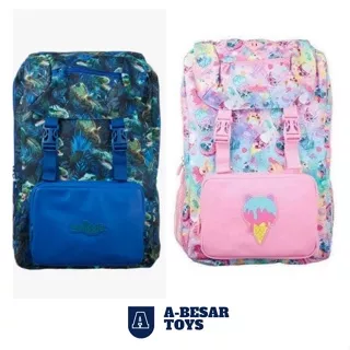 Smiggle Bag Backpack Foldover Galaxy Original - Tas Anak Original