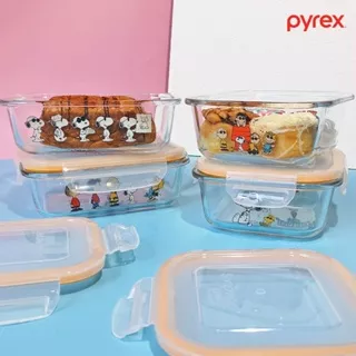 PYREX Snoopy Joe Cool Food Storage / Kotak Makan Kaca