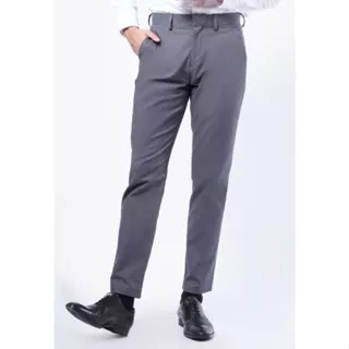 Executive Slim Fit Dress Up Pants Dark Grey