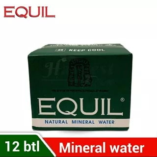EQUIL Natural Mineral Water / Sparkling - 380ml (karton isi 12 botol)