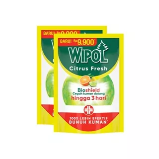 Wipol Karbol Pembersih Lantai Citrus Fresh 2 x 450 mL