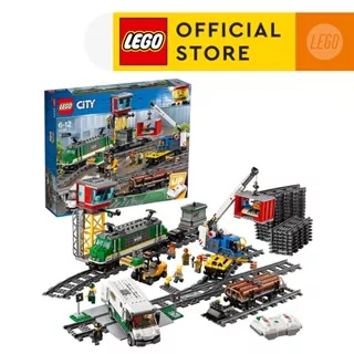 LEGO City 60198 Cargo Train (1226 Pieces) Mainan Bangunan Mainan untuk Anak-anak Blok Bangunan Set