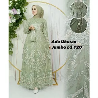 Gamis Runcing Jumbo Ld 120cm|Gamis Pesta |Gamis Kondangan |Gamis Kebaya Brukat Modern|Gamis Pesta Mewah|Gamis Tingkat Busui| Dress Lebaran| Dress Muslim|