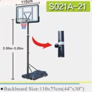 Papan Ring Basket S-021A PROCOURT Adjustable Basketball Ring Portable S 021A Anak Dewasa Hoop