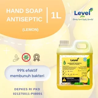 Sabun Cuci Tangan - Hand Soap Antiseptic 1L (Lemon) LEVEL PLUS