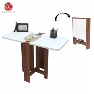 Dections Meja Tamu Lipat Minimalis Modern Kayu Aesthetic 86x40cm Coffee Table Bedside Hemat Tempat