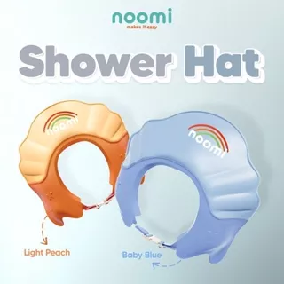 Noomi Shower Hat Topi Keramas Shampo Bayi Anti Air Waterproof Silikon / Topi Pelindung Kepala Anak / Topi Keramas Anak Bayi