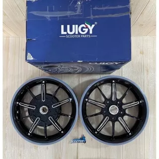 Rims Velg Luigy CS-02 CS02 Drag Black Hitam Vespa Sprint Primavera LX S Ring12 R12