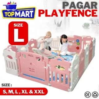 Pagar Anak Pagar Bayi BabyFence Import Kokoh Bisa Dilipat Motif Bulan / Pagar Anak Pagar Bayi Playpen Bayi Pagar Mainan Anak Playfence Babyfance