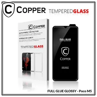 Poco M5 - COPPER Tempered Glass Full Glue PREMIUM Glossy