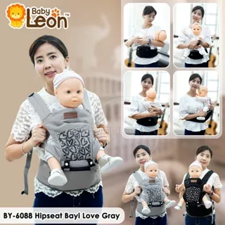 Baby Leon - Gendongan Hipseat Bayi Tanpa Topi BY-6088 Gendongan Bayi Depan Hipseat Baby Carrier 5 Posisi Model Terbaru Gendongan Bayi Samping Multifungsi