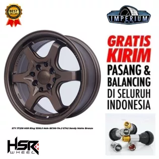 Velg Mobil Racing Hsr Sty Ring 15 + Ban Forceum Hena 185 60 R15 (4pcs)