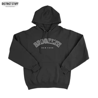 Hoodie Jumper Brooklyn New York Jaket Pria Wanita Cotton Fleece Premium