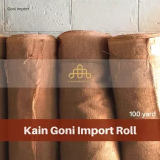 Kain Goni Import Roll 100 yard lebar 115cm - bahan karung goni