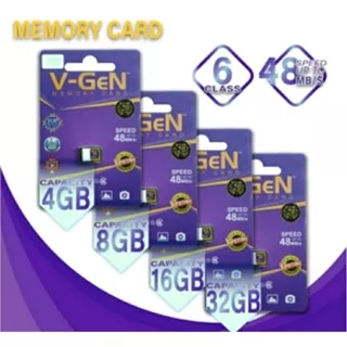 Mmc Original Micro SD Card Memory V-Gen Kelas 6 4GB 8GB 16GB 32GB / V-Gen Kelas 10 8GB 16GB 32GB / Sandisk Kelas 16GB 32GB 64GB 128GB / Flash Disk Kioxia 16GB 64GB / Flash Disk Sandisk 8GB 16GB 32GB 64GB / OTG Flash Disk Sandisk Micro 8GB 16GB 32GB