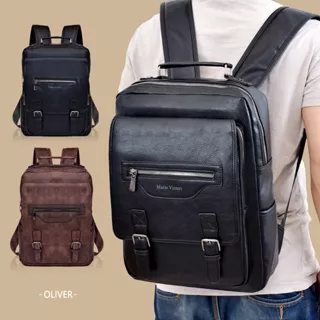 Tas Ransel Pria Kulit Mario Vizzari Oliver (10-880) - Laptop