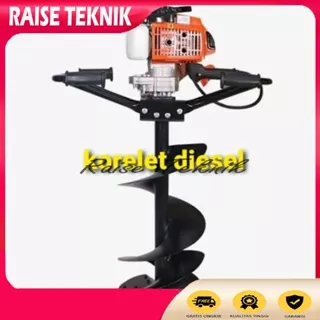 MESIN BOR TANAH BIOPORI EARTH AUGER FIRMAN FPD62FI DRILL BOR 100MM 4