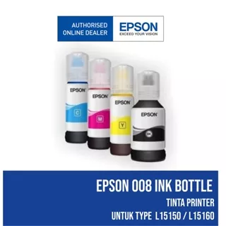 Tinta EPSON Original 008 Hitam Pigment untuk printer L15150, L15160, L6550, L6580, M15140