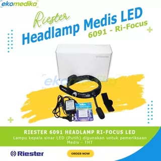 Head Lamp Headlamp Light LED Ri Focus Ri-focus 6091 Riester Germany / HeadLamp Rechargeable