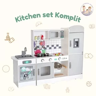 kitchen set besar komplete kitchen keluar air mainan edukasi masak masakan mainan dapur anak by gingereinfant