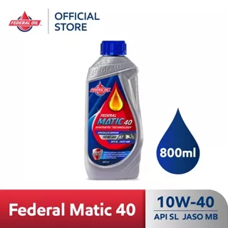 FEDERAL Oil Matic 40 10W-40 0.8L 800ml - Oli Motor Matic AT