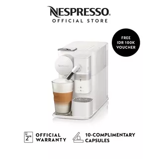 NESPRESSO Lattissima One Coffee Machine, White (Mesin Kopi)