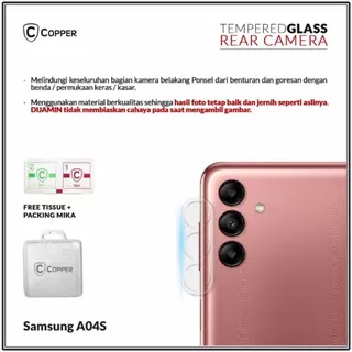 Samsung A04S - Copper Tempered Glass Kamera 3D